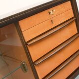 Buffet/vitrine des années 1950 bicolore