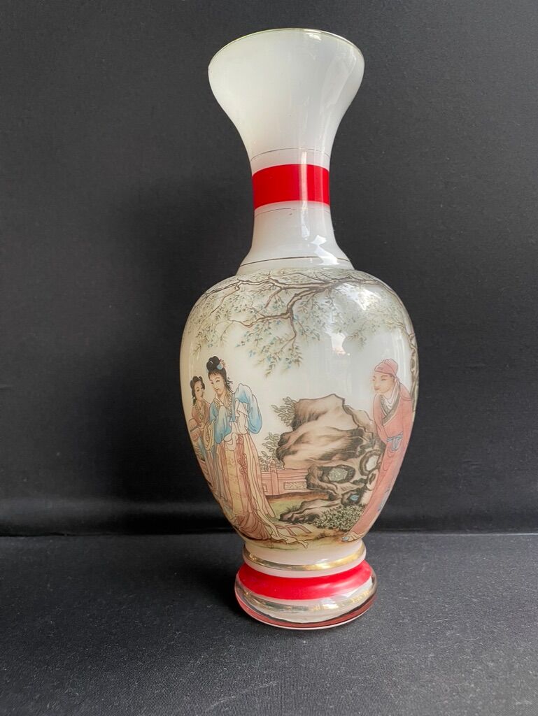 Fiorentina opaline vase for Stelvia