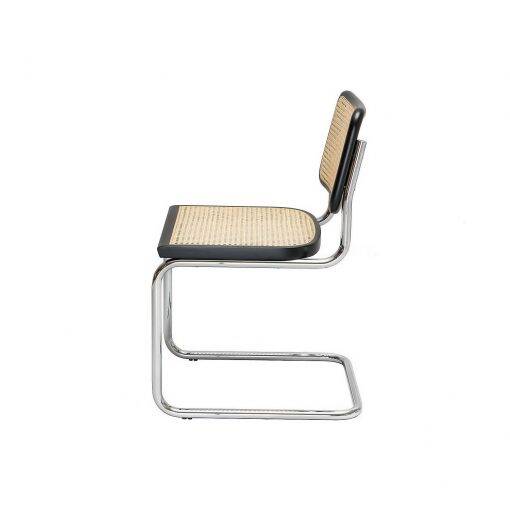4 Bauhaus type B32 chairs black structure 1960 Italy