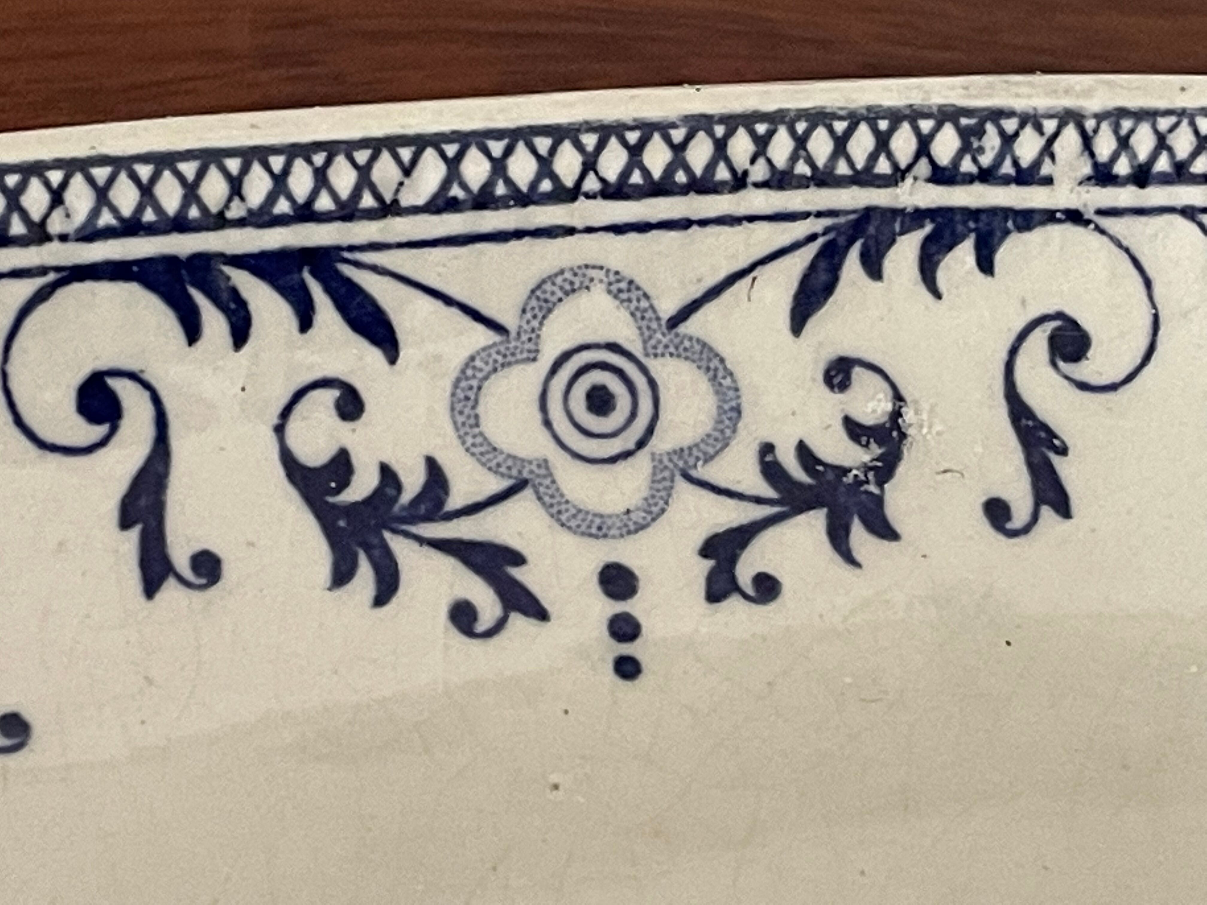 Old serving dish Creil and Montereau 36x28