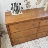 XXL golden oak craft furniture from the 50s