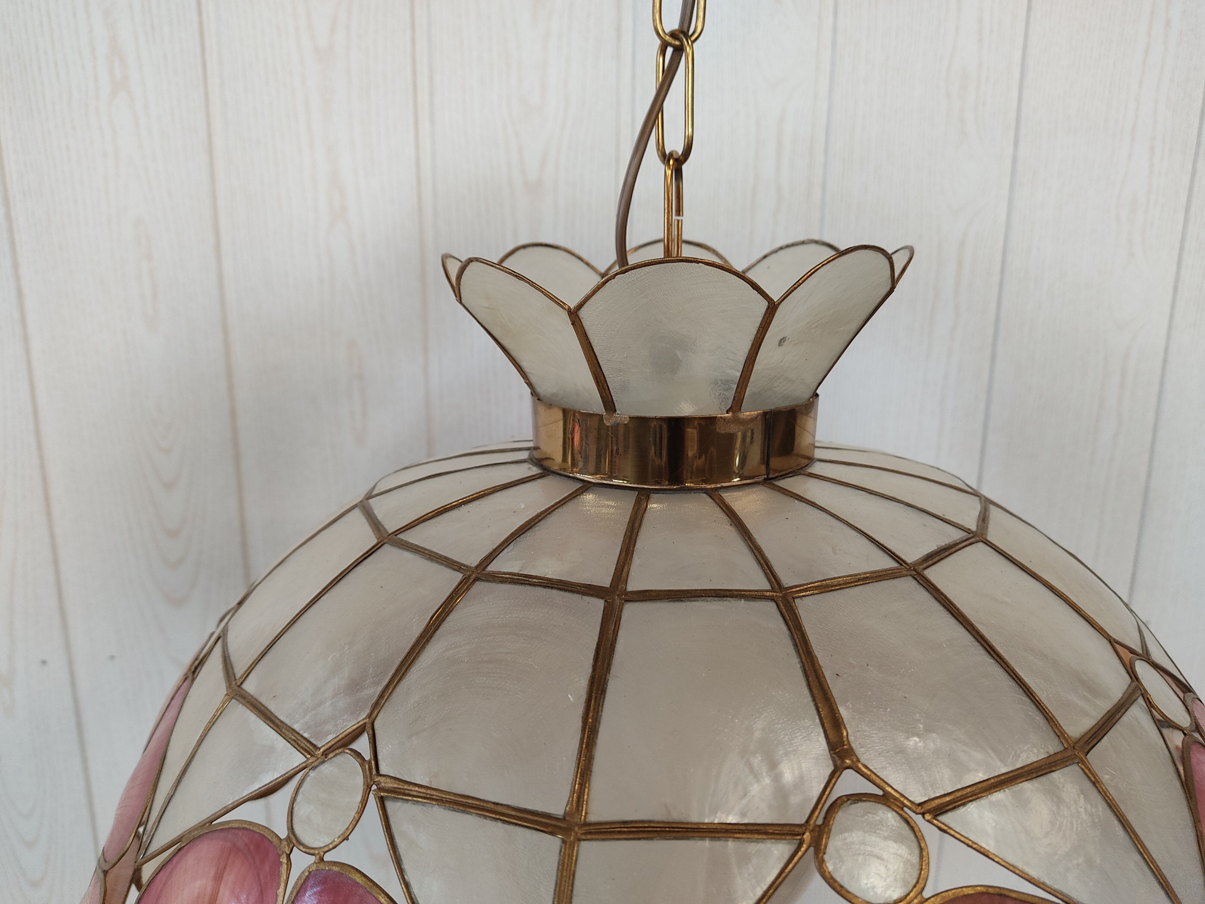 Vintage mother-of-pearl chandelier