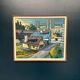Original Swedish Oil on Panel – “Northern District, Visby” by Mats Ahlberg
