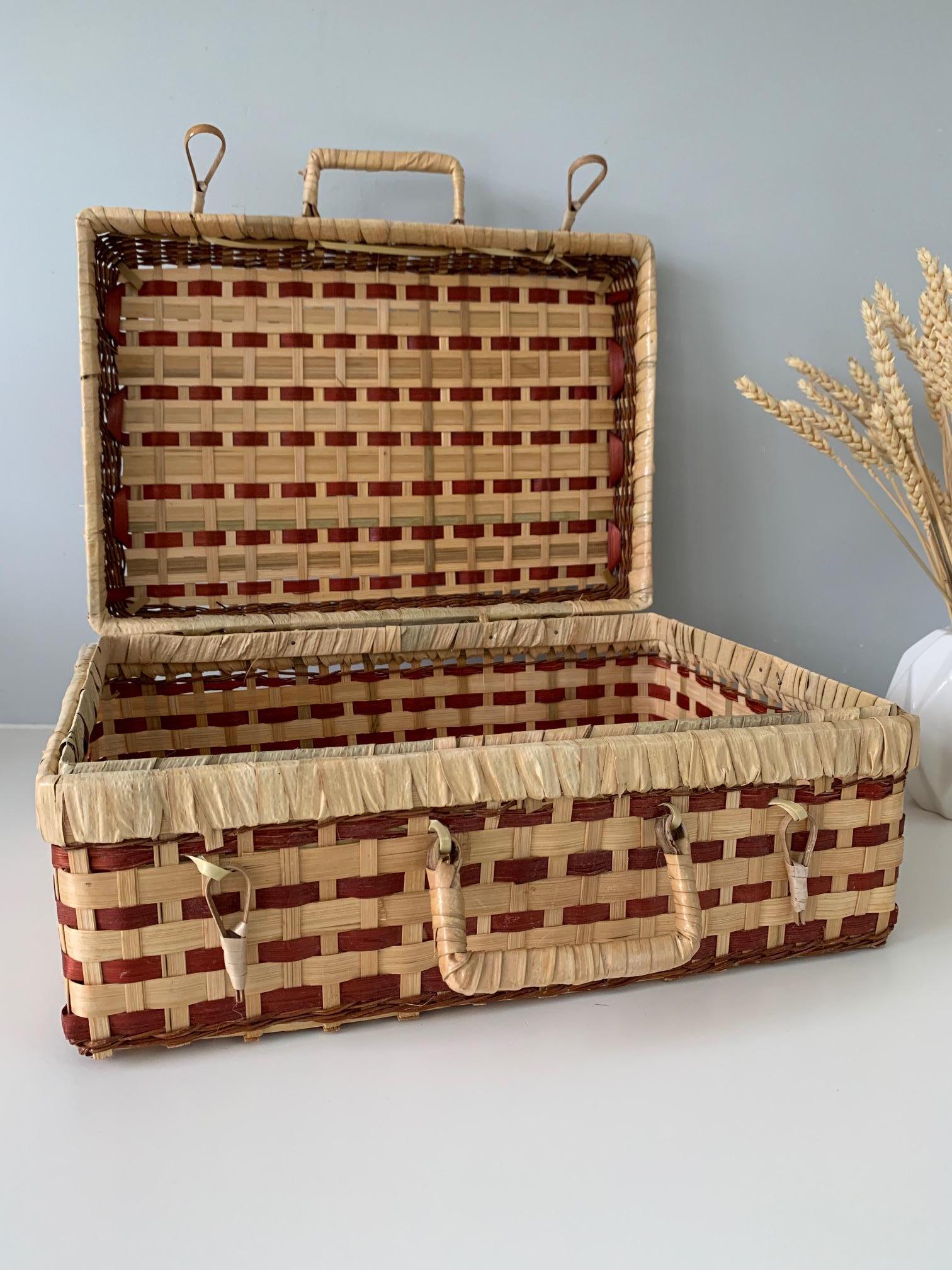 Valise en osier