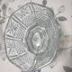 Crystal fruit bowl