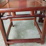 Pair of solid mahogany state chairs