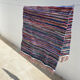 Tapis kilim fines rayures rosé