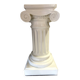 Elegant Pedestal Column in Hardened Plaster with Ionic Volute Capital