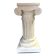 Elegant Pedestal Column in Hardened Plaster with Ionic Volute Capital