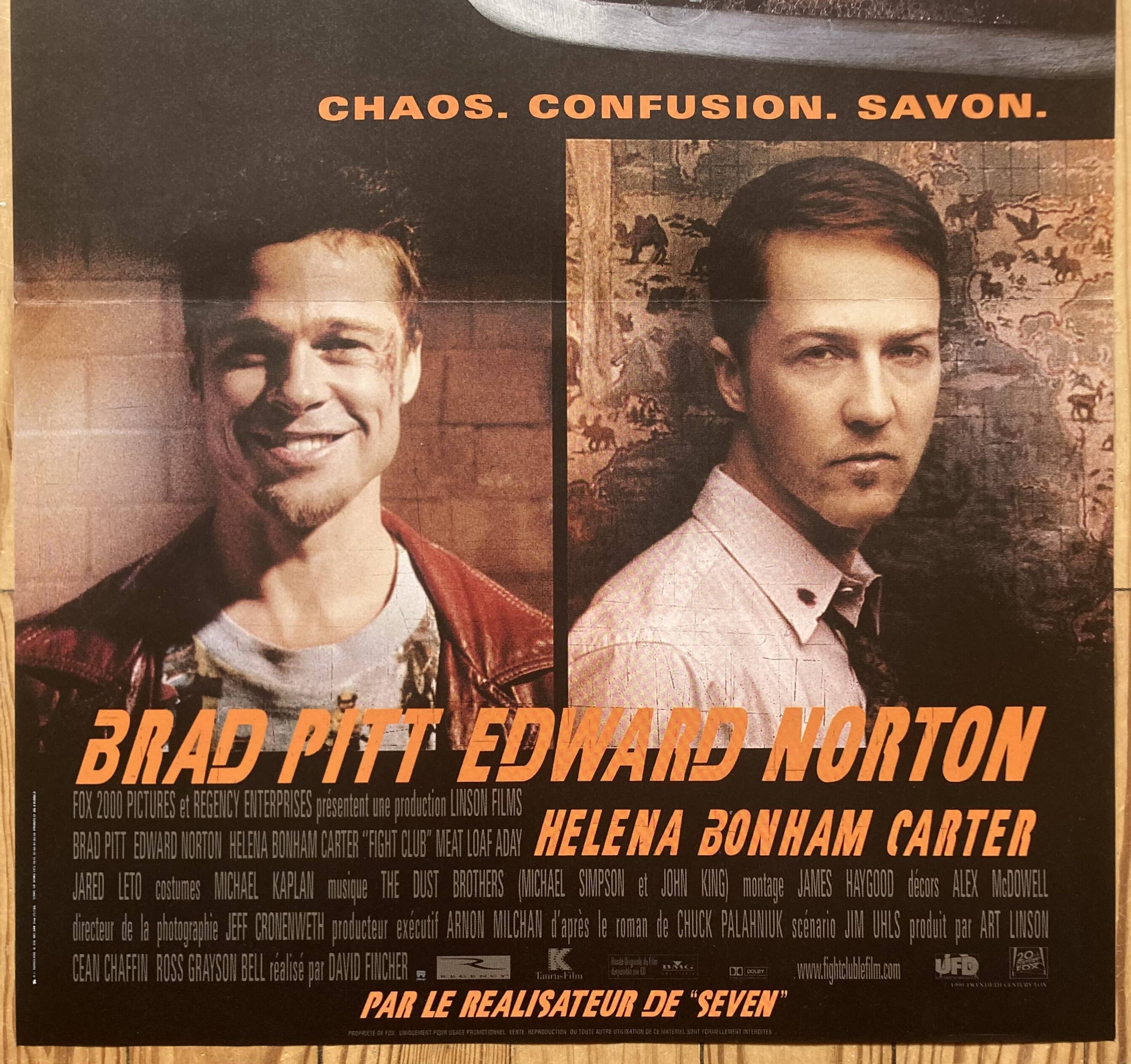 Affiche cinéma originale "Fight Club" David Fincher