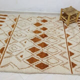 Berber tribal brown carpet 255 x 155 cm