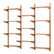 Preben Sorensen, PS System shelving unit on wooden brackets, 1960s