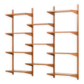 Preben Sorensen, PS System shelving unit on wooden brackets, 1960s