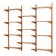 Preben Sorensen, PS System shelving unit on wooden brackets, 1960s