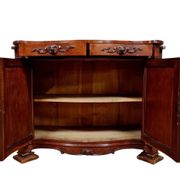 Buffet galbé toutes faces époque Napoleon III en acajou