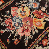 Handwoven caucasian karabakh rug, oriental wool floral carpet- 120x260cm