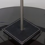 1950s Leather detailed table lamp, produced in France