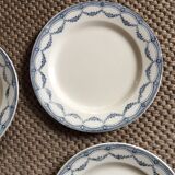 Series of 9 plates Terre de fer