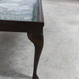 1940 Needlewoman Shop London Coffee Table Embroidery Under Glass