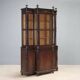 Antique rosewood library, neoclassical decorations, 19th century