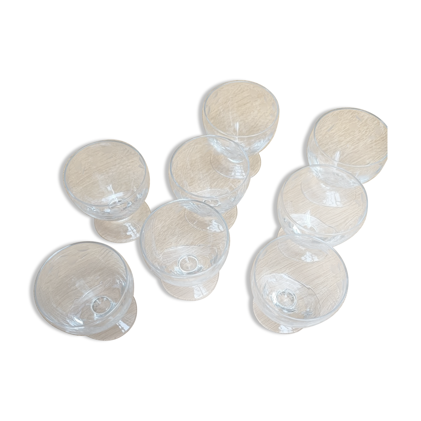 Cut glass shot glasses