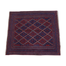 Tapis à franges gazak afghan à motif géométrique 116x113cm