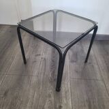 Black metal nesting coffee table