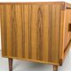 Low Teak Sideboard with Tambour Doors from CFC Silkeborg, 1970s