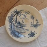 Antique Gien plate "Views of the East" – Ironstone