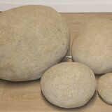 Set of 4 “Dora” model rock lamps by André Cazenave for Atelier A, 1960