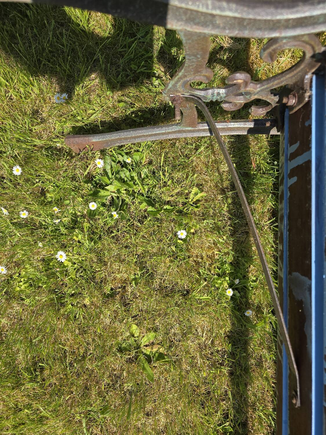 Antique garden bench