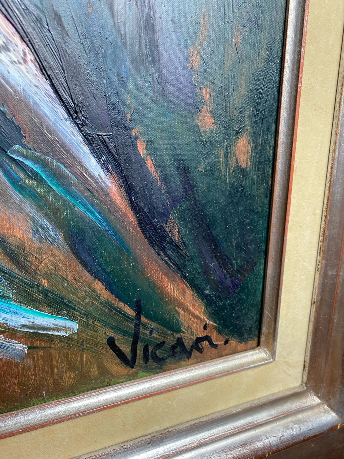 Oil on canvas, The Leap in Faith, Andrew Vicari