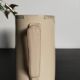 Beige earthenware pitcher, fire porcelain, 1950s