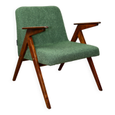 Fauteuil Bunny, bouclé vert des années 1970 par J. Chierowski - 2 pièces disponibles