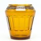 Art Deco vase, honey glass, Bohemia, Czechoslovakia, 1930s