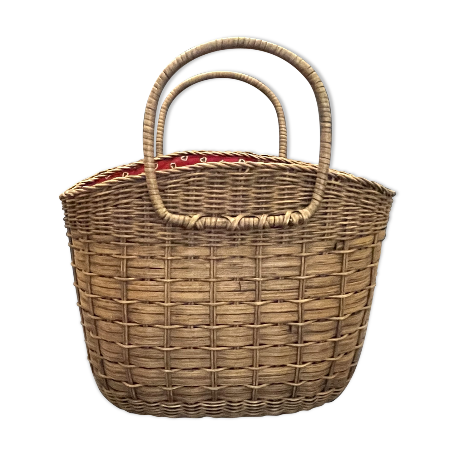 Vintage straw basket