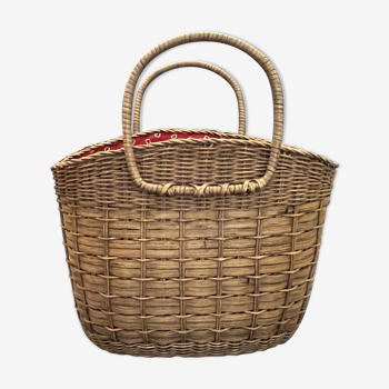 Vintage straw basket