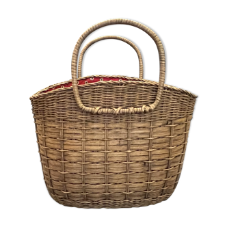 Vintage straw basket