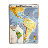 Vintage school map latin america eduscope