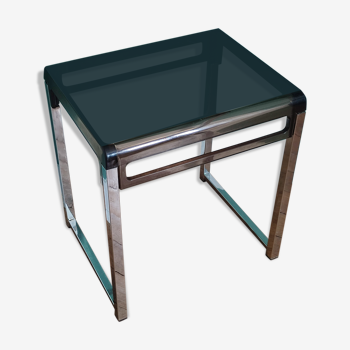 Table d'appoint / bout de canape  en plexiglass design vintage