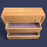 Commode art déco chêne brut