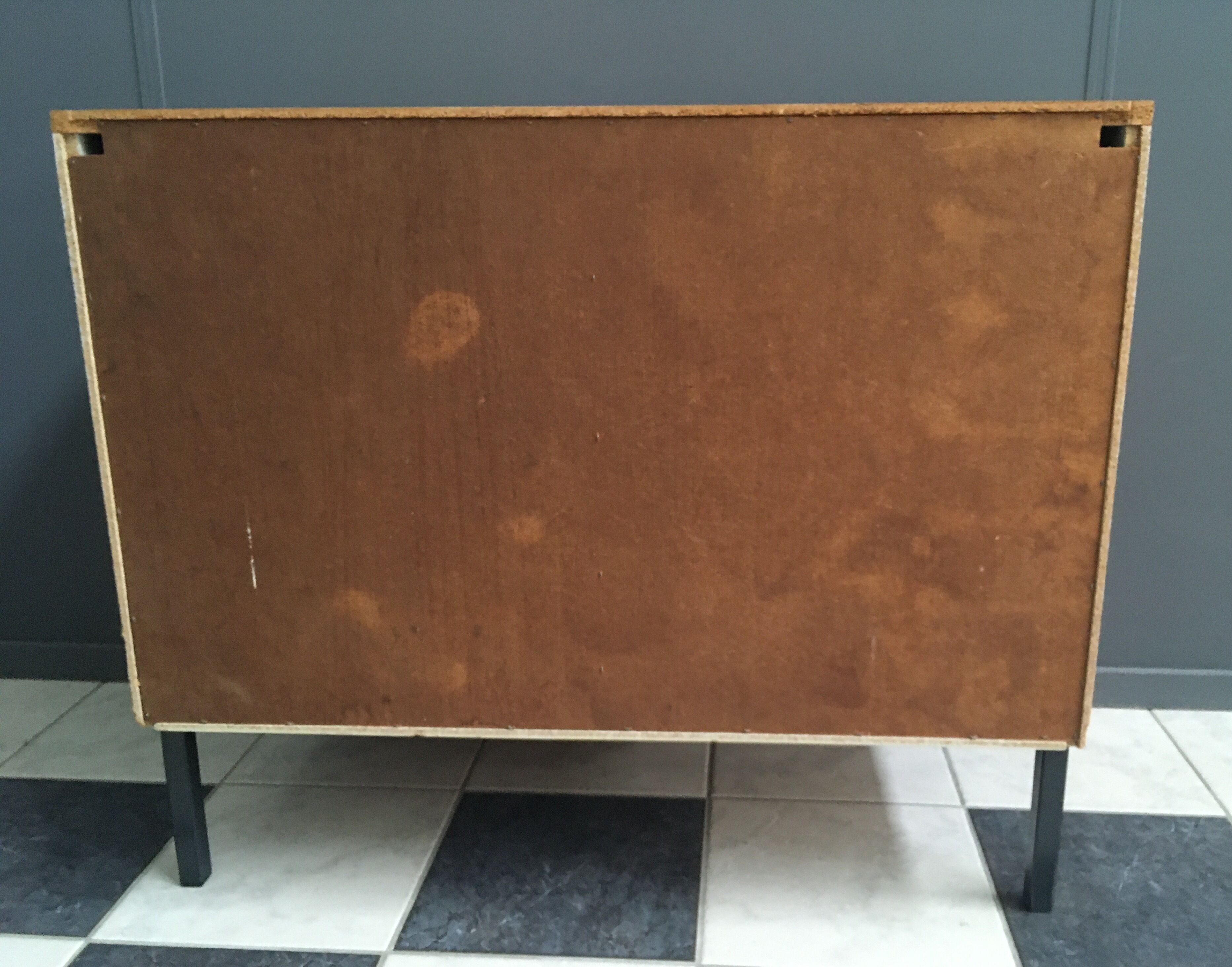 Blond wood sideboard cabinet 1970s