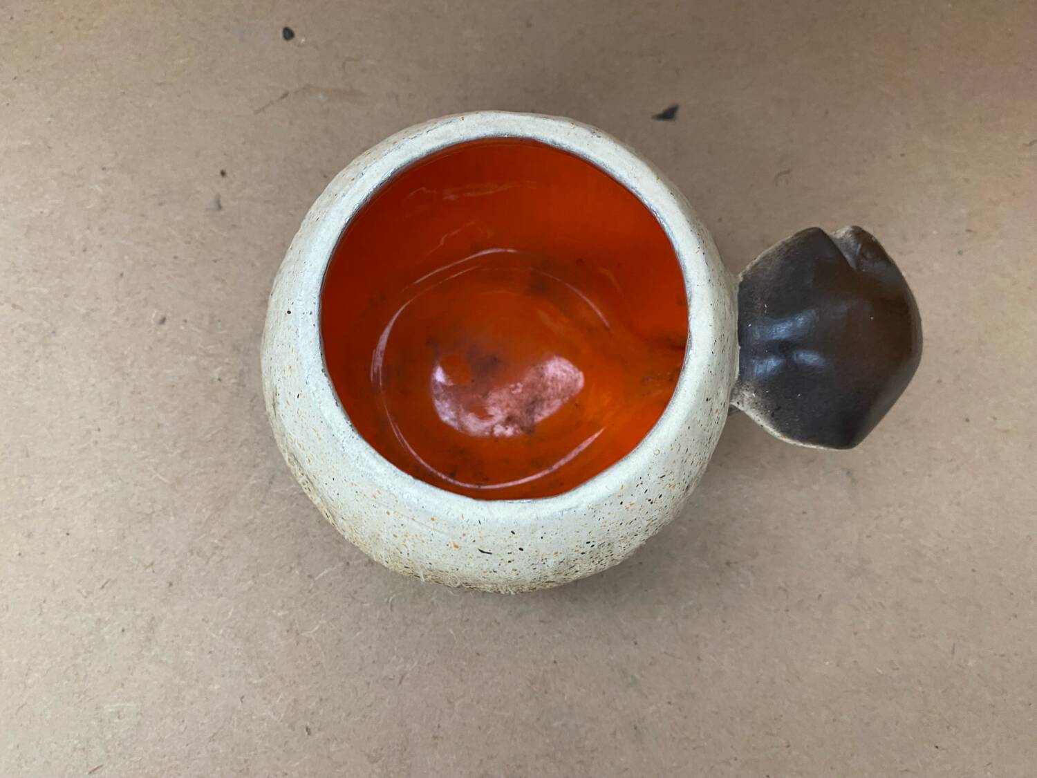 Old bruno dose pot breuil pottery mushroom shape