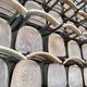 Set of 40 old beech bistro chairs