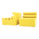 Pair of yellow “Karelia” armchairs by Liisi Beckmann for Zanotta, 1960