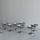 8 stainless steel footed cups