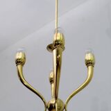 Art Deco Italian Brass Chandelier, 1940s