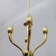 Art Deco Italian Brass Chandelier, 1940s