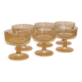 Set of 6 vintage champagne glasses