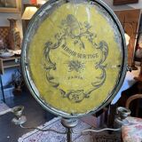 Old brass barber mirror